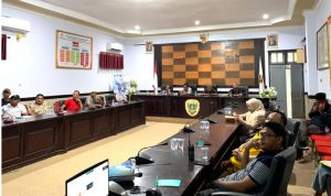 Rakot secara Virtual persiapan Harnus 2023 di ruang rapat Walikota, Kamis (16/11/2023)