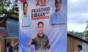 Baliho Caleg DPR RI Muhaimin Sarif dan Capres/Cawapres Prabowo-Gibran