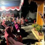 Muhammad Sinen saat kegiatan silaturrahim dengan warga Desa Akekolano, Kecamatan Oba Utara