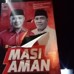 Baliho MASI-AMAN di Keurahan Gurabati yang disobek orang tak dikenal