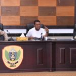 Asisten Sekda Bidang Pemerintahan dan Kesra DR. Syofyan Saraha, M.Si Memimpin Rapat pembentukan panitia hari kesaktian pancasila di ruang rapat Wali Kota, Jumat (1392025).